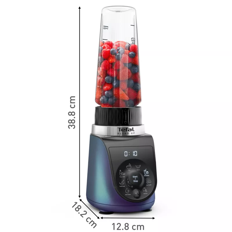 Tefal Blend Up BL19H4F0 blenderis 0.85 L, 1000 W, zils, caurspīdīgs