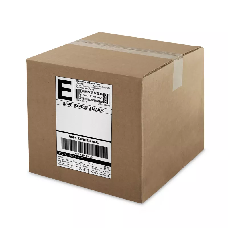 DYMO 2238107 UPS sūtījumu etiķetes, 102 x 210 mm, 6 ruļļi x 140 etiķetes, melnas uz balta
