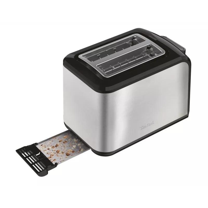 Tefal Express TT410D tosteris 2 šķēlēm 850 W Melns, Nerūsējošs tērauds