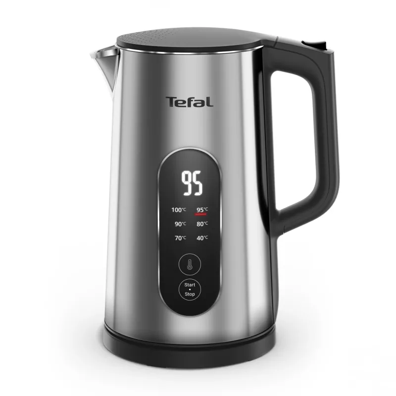 Tefal Selection KI871DE0 elektriskā tējkanna 1.7 L 1500 W Melna, Nerūsējošs tērauds