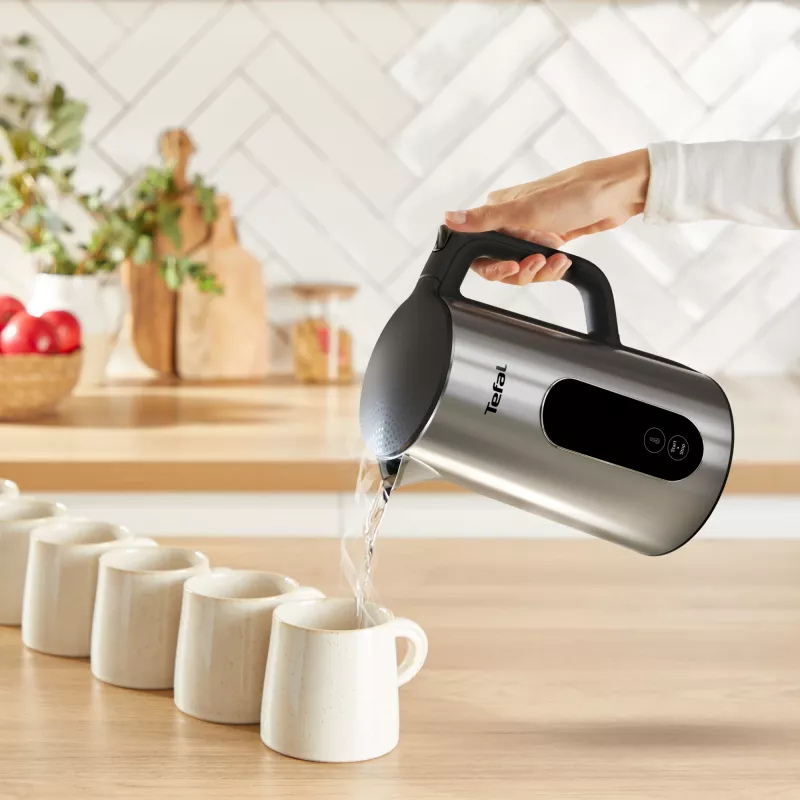 Tefal Selection KI871DE0 elektriskā tējkanna 1.7 L 1500 W Melna, Nerūsējošs tērauds
