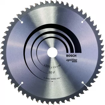 Bosch Optiline Wood ripzāģa asmens, Koksne, 30.5 cm, Bosch, 798 g, 1 gab.