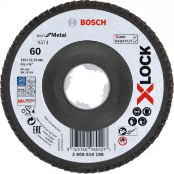 Bosch 2 608 619 198 atloka disks leņķa slīpmašīnai
