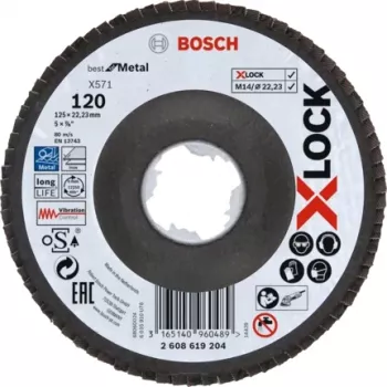 Bosch X-LOCK X571 BEST FOR METAL slīpēšanas disks