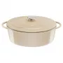 Tefal E25906 Ovāls cepešpanna no emaljēta čuguna, 34 cm, bēšs