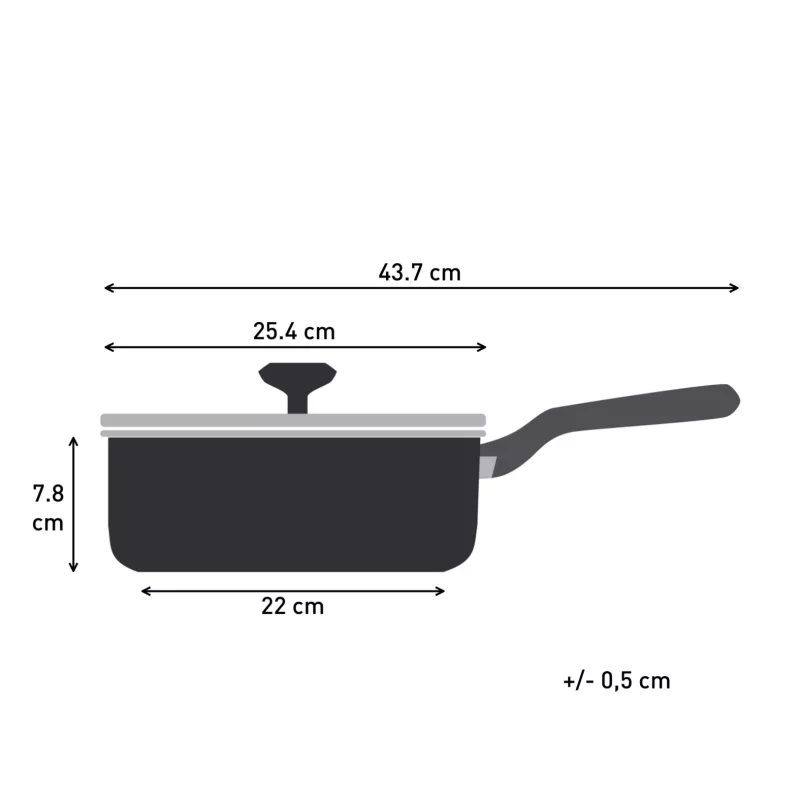Tefal Change Black C4763225 sautēšanas panna apaļa