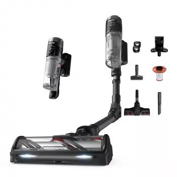 Rowenta X-Force Flex RH9L55E0 bezvadu putekļsūcējs/slotas suka 2-in-1, akumulators, sausā tīrīšana, bez maisa, 0.65 L, melns