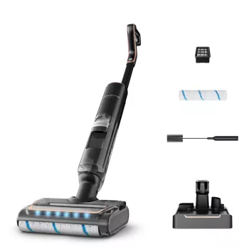 Rowenta X-Clean 7 GZ5736E0 bezvadu slotiņsūcējs/slota, slapjā un sausā tīrīšana, bez maisa, melns