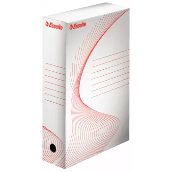 Esselte 128001 dokumentu kaste no kartona, sarkana/balta