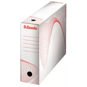 Esselte 128001 dokumentu kaste no kartona, sarkana/balta