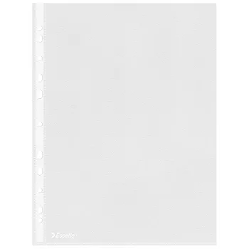 Esselte Plastmasas Kabatas A4 – Economy –, 210 x 297 mm, Caurspīdīgas, Polipropilēns, Portreta, Augšējā, 230 mm