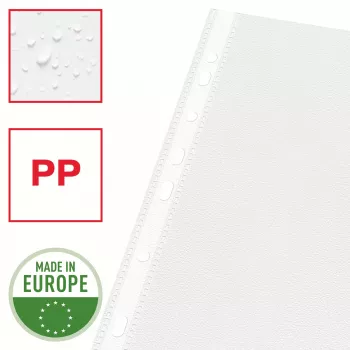 Esselte Plastmasas Kabatas A4 – Economy –, 210 x 297 mm, Caurspīdīgas, Polipropilēns, Portreta, Augšējā, 230 mm
