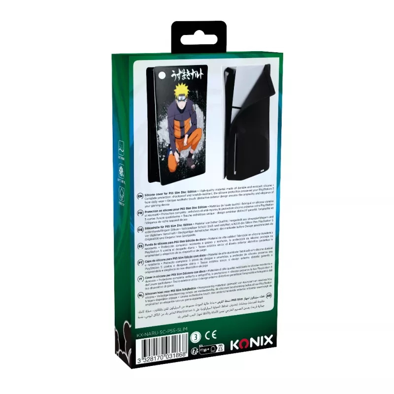 Konix 80389000011 aizsargvāciņš PlayStation 5 Slim, daudzkrāsains, silikons