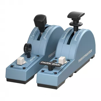 Thrustmaster TCA Quadrant Add-On Airbus Edition, melns, zils, lidojumu simulators PC