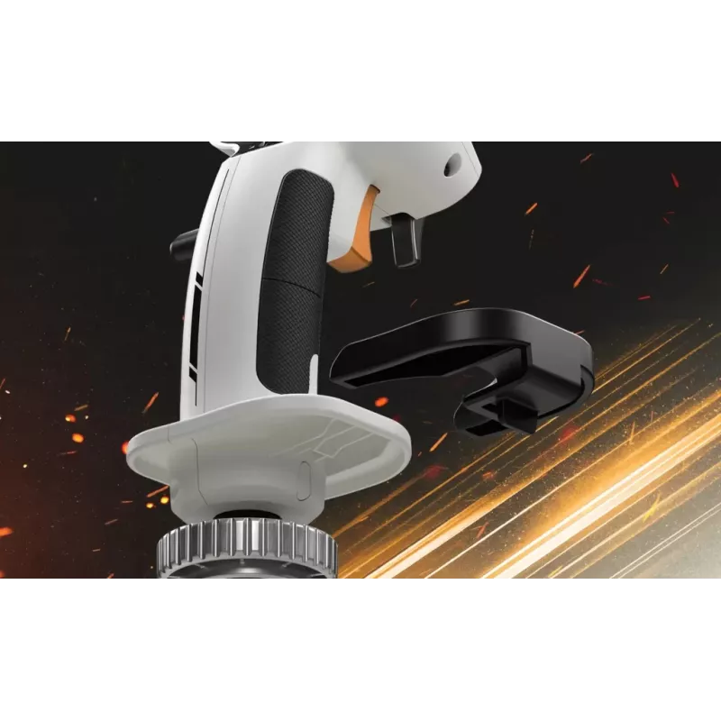 Flightstick Thrustmaster Sol-R 2 HOSAS Space Sim Duo — Vadu USB Type-C, Analogs/Ciparu, Melns/Balts