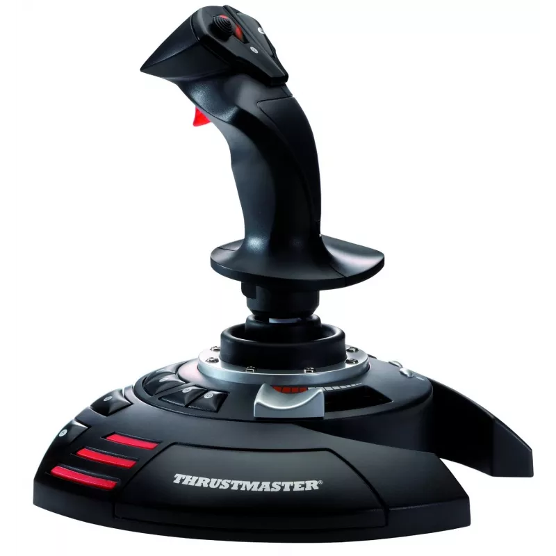 Thrustmaster T.Flight Stick X Melns, Sarkans, Sudrabs USB sviras analogs dators, PlayStation 3