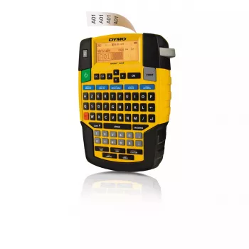 DYMO RHINO 4200 industriālais etiķešu printeris | AZERTY tastatūra un ātrās piekļuves taustiņi | Izturīgs etiķešu printeris būvobjektiem un smagiem marķēšanas darbiem