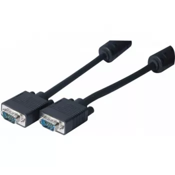 Hypertec 119690-HY VGA kabelis 1 m VGA (D-Sub) Melns