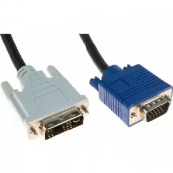 Hypertec 127711-HY VGA kabelis 3 m DVI-A VGA (D-Sub) Melns, Zils, Balts