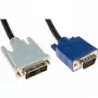 Hypertec 127711-HY VGA kabelis 3 m DVI-A VGA (D-Sub) Melns, Zils, Balts