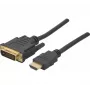 Hypertec 127881-HY HDMI-DVI-D kabelis 3 m melns