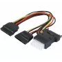 ATEN 147557 SATA kabelis 0.3 m SATA 15-pin 2 x SATA 15-pin + Molex (4-pin) dažādās krāsās, melns