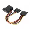 ATEN 147557 SATA kabelis 0.3 m SATA 15-pin 2 x SATA 15-pin + Molex (4-pin) dažādās krāsās, melns