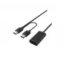 Hypertec 149221-HY USB 2.0 pagarinātājkabelis 20 m, USB A līdz 2 x USB A, melns
