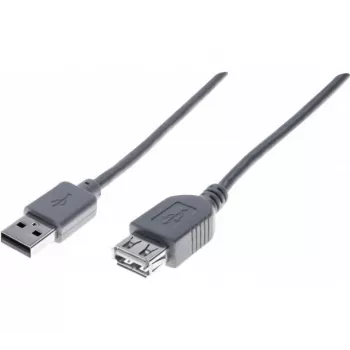 Hypertec 532414-HY USB pagarinātāja kabelis USB 2.0 3 m A tipa pelēks