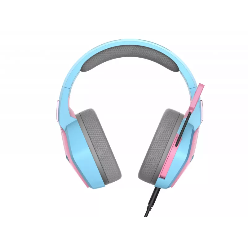 Oniverse Gaming Headset Nebula - Diva Pink (Multiplatform), vadu, spēlēm, 20-20000 Hz, 356 g, austiņas, ciāna, rozā