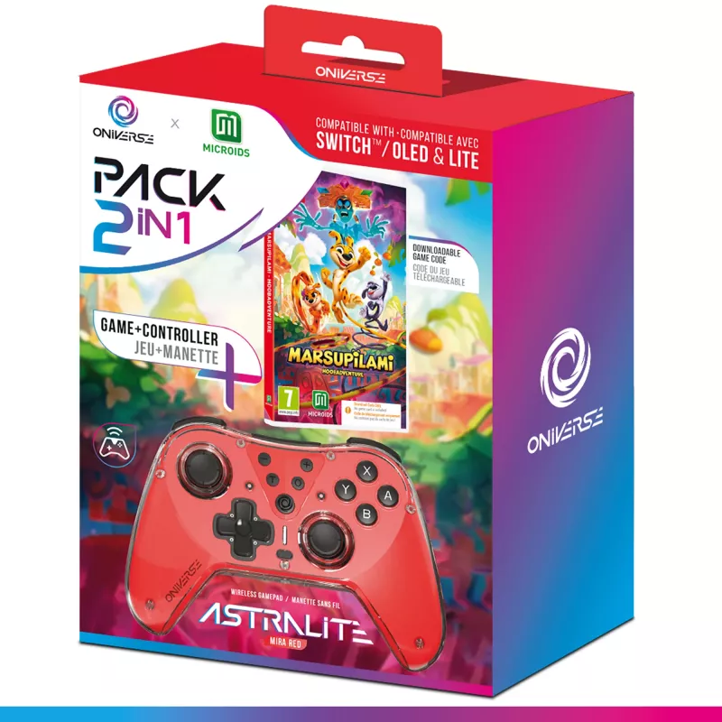 Oniverse Bundle: Marsupilami kods kastē + Kontrolieris (Switch - PC - Mobilais)