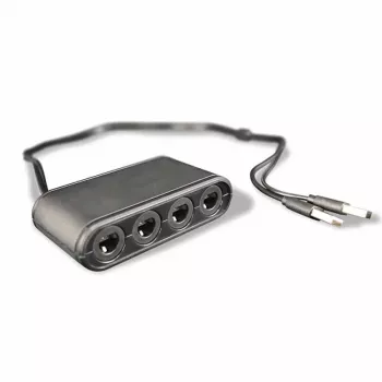 Steelplay Gamecube® Kontrolieru Adapteris (Switch), Nintendo Switch, Adapteris, Melns, USB, Vadu, 1 gab.