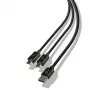 Steelplay Dual Play & Charge kabelis kontrolieriem - Melns (PS4)