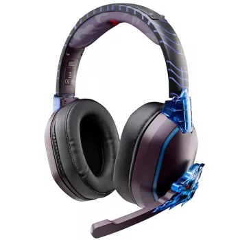 Lexip Madara “Destruction” Naruto Shippuden austiņas – Bluetooth, ar noņemamu mikrofonu – bezvadu PC, Nintendo Switch, Android, iOS un planšetēm – vadu PS4, PS5 un Xbox