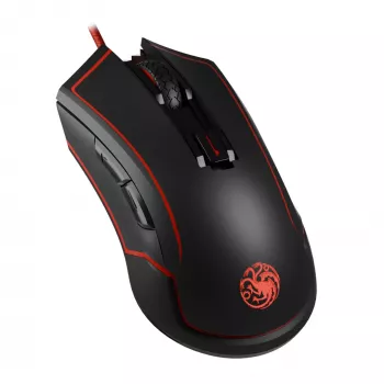 Lexip HBO Game of Thrones - Targaryen pele Gaming Ambidextrous RF Wireless + USB Type-C Optiskā 4800 DPI