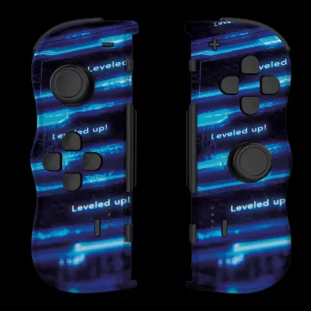 Lexip X CRUNCHYROLL - LEVEL UP WL TWIN PADS, spēļu kontrolieri, Nintendo Switch 2, D-pad, virzienpogas, analogais/digitālais, bezvadu, melns, zils