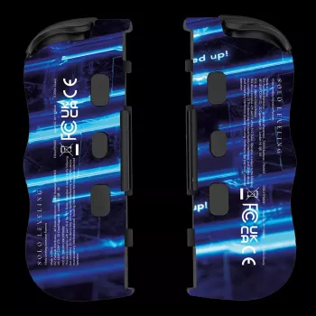 Lexip X CRUNCHYROLL - LEVEL UP WL TWIN PADS, spēļu kontrolieri, Nintendo Switch 2, D-pad, virzienpogas, analogais/digitālais, bezvadu, melns, zils