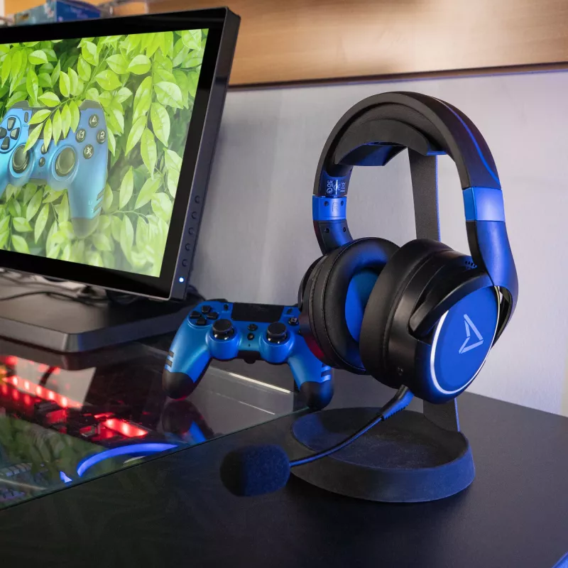 Lexip Metaltech austiņas – bezvadu, zema latentuma, 32h akumulators – kobaltzils