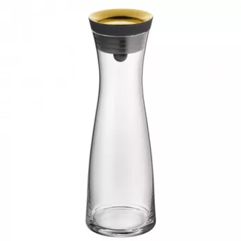 WMF Basic ūdens krūze 1,0 zelta dizains, Dekanters, 1 L, Zelts, Melns, Caurspīdīgs, Stikls, Apaļš, Köhler & Wilms