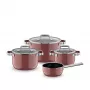 WMF Fusiontec Mineral Pro Rose Quartz 4 daļu katlu komplekts, 05.1895.5290