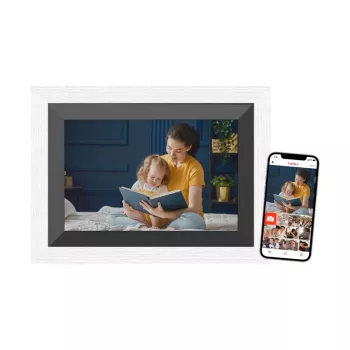 Braun DigiFrame 10B digitālais foto rāmis, 25,6 cm (10,1 collu) skārienekrāns, Wi-Fi, melns/balts