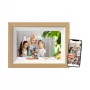 Braun DigiFrame 10W digitālais foto rāmis 10,1 collu skārienekrāns Wi-Fi balts/koks