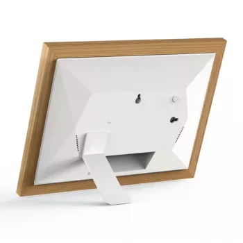 Braun DigiFrame 10W digitālais foto rāmis 10,1 collu skārienekrāns Wi-Fi balts/koks