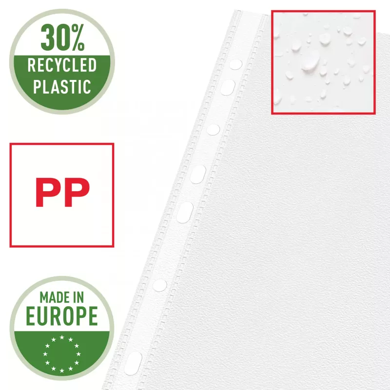Esselte Plastlomme A4 75my caurspīdīga 100 gab.