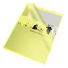 Esselte Folder 105my A4 Kaste 100gab, A4, Polipropilēns (PP), Dzeltens, Portreta, 220 mm, 1 mm