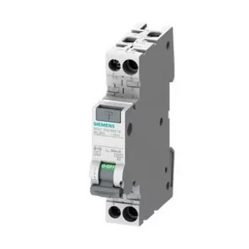 Siemens 5SV1316-7KK16 kombinētais aizsardzības slēdzis (RCBO) A tips 1P+N 16A