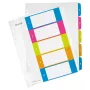 Leitz Indices Printable PP A4+ 1-5 WOW, ciparu cilnes, polipropilēns, A4 Maxi, 245 mm, 305 mm