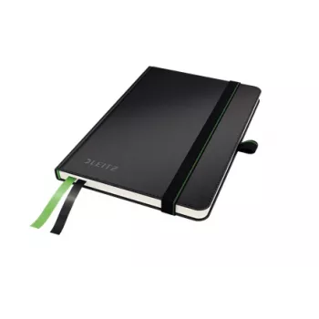 Piezīmju grāmatiņa Leitz Complete A6 līnijota 96 g/m² 80 lapas, Melna
