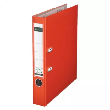 Leitz 180° Lever Arch File Plastmasas 50 mm A4 Sarkans