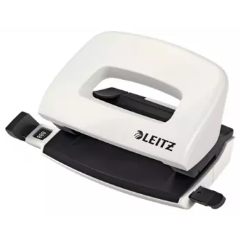 Leitz NeXXt WOW Mini caurumotājs 2 caurumi / 10 lapas, balts/melns